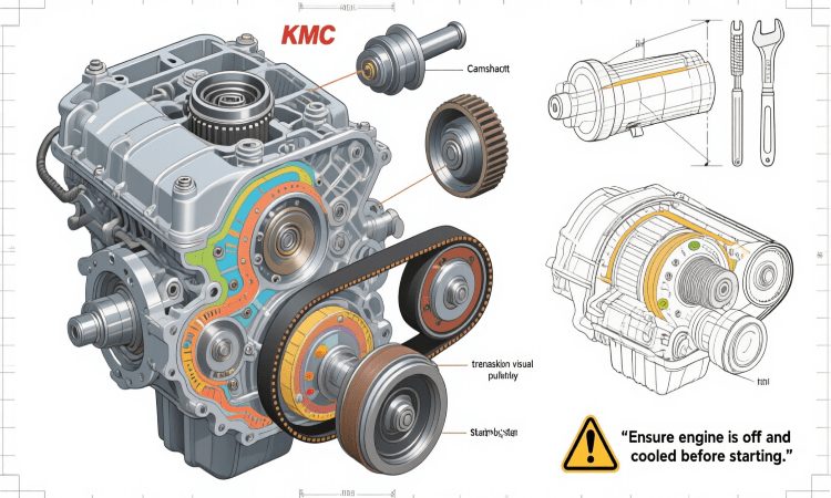 راهنمای نگهداری و تعویض تسمه تایم و تسمه پروانه در خودروهای KMC