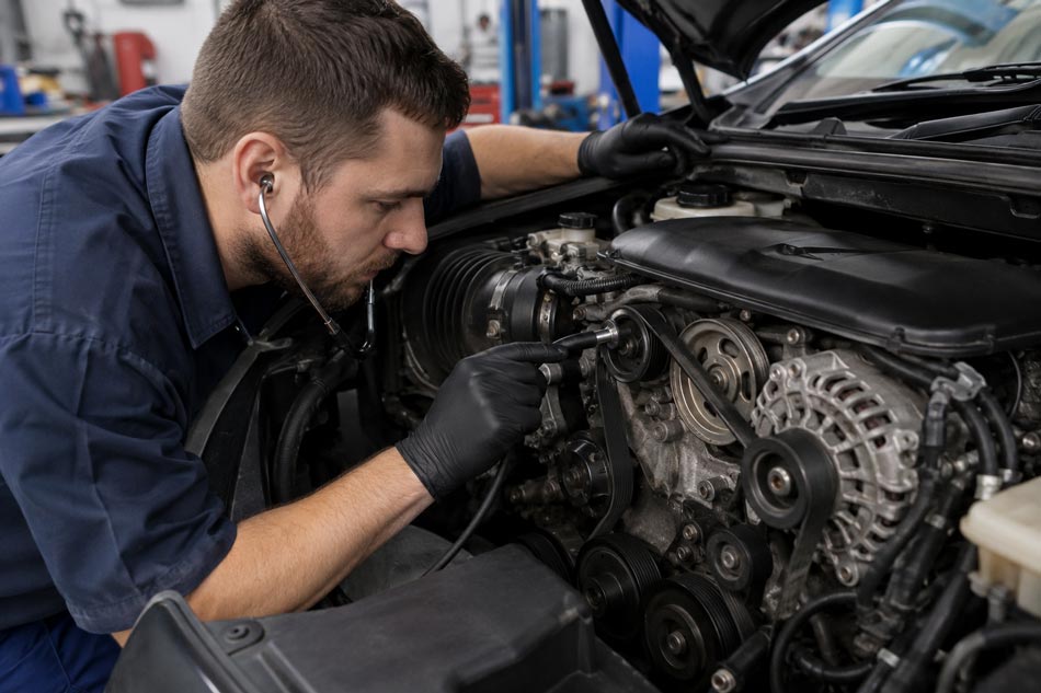 صدای جیرجیر تسمه دینام KMC